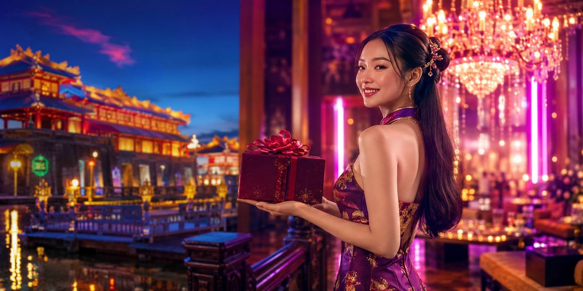 Khung cảnh casino neon tại Huế – trò chơi và cá cược trực tuyến đầy màu sắc
